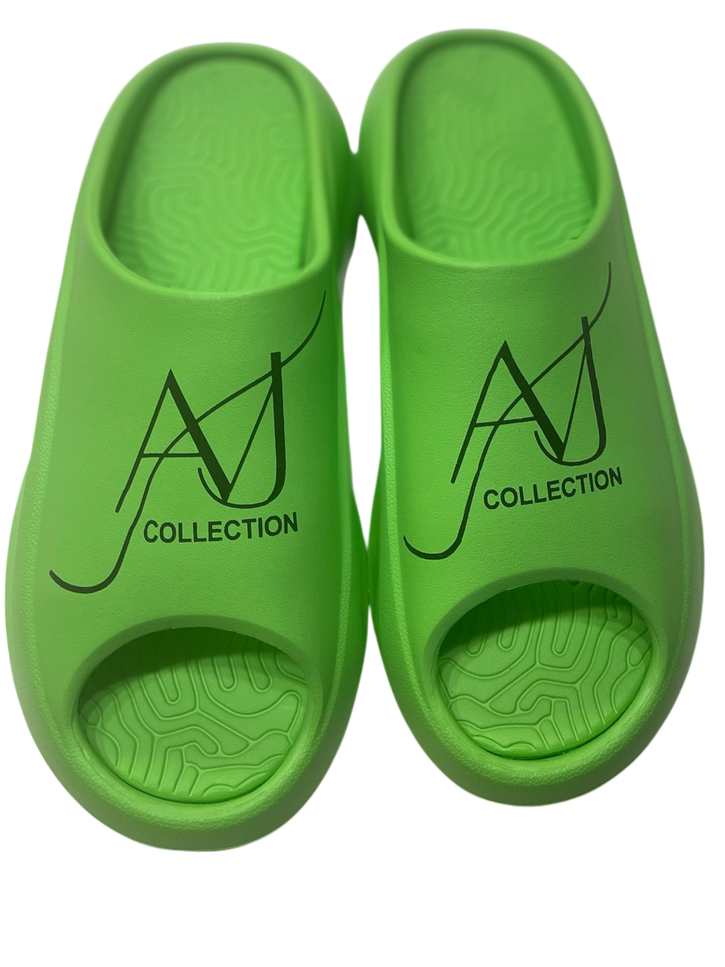 AVJ Collection Pillow Slides – Lime Green Cushioned Cloud Slippers for Women & Men