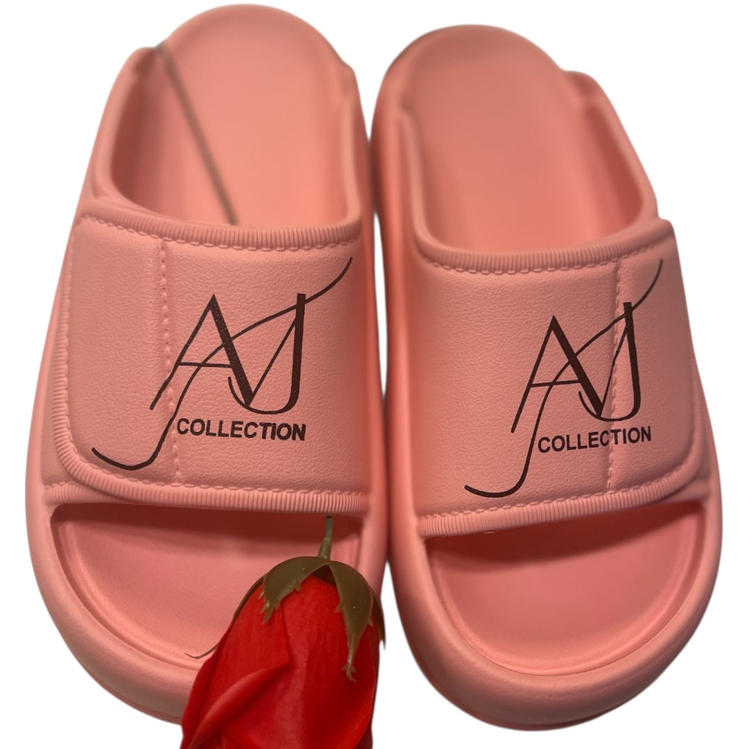 Pink sandals comfortable anti slip beautiful woman slide AVJ Pillow Slides – Soft Cloud Cushion Slippers, Non-Slip (Mint)