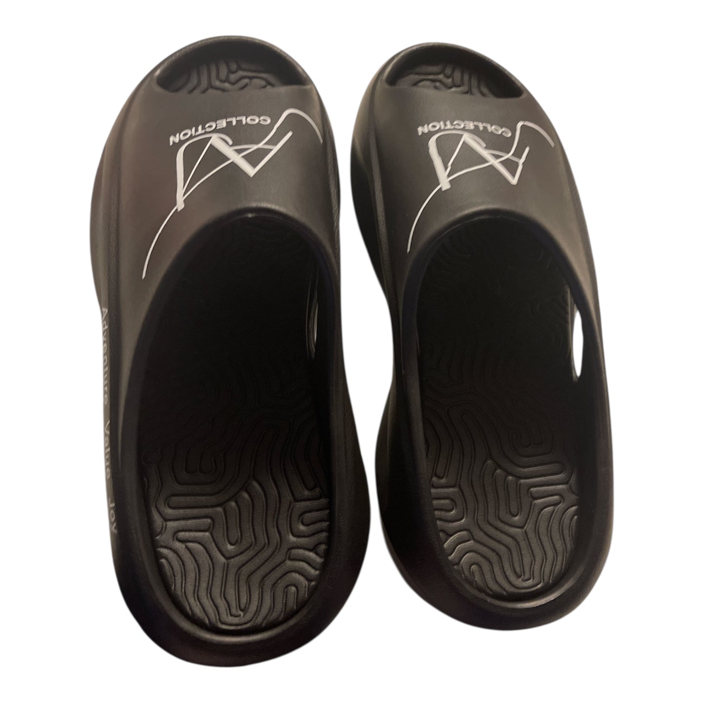 Black sandals comfortable men and women anti pain anti slip 

	•	AVJ Collection Pillow Slides – Ultra Cushioned Cloud Slippers for Women & Men