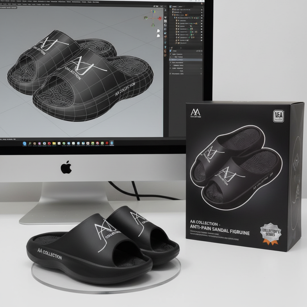 AVJ Collection Anti-Pain Recovery Slides + Cozy Socks Bundle