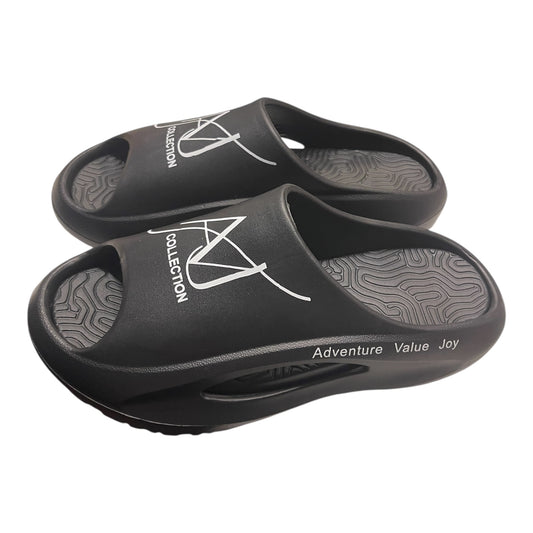 Black sandals comfortable men and women anti pain anti slip 

	•	AVJ Collection Pillow Slides – Ultra Cushioned Cloud Slippers for Women & Men