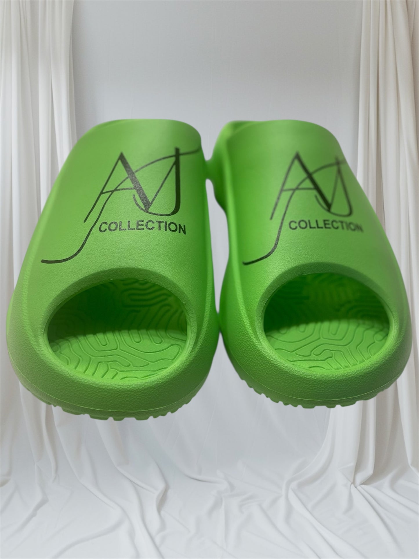 AVJ Collection Pillow Slides – Lime Green Cushioned Cloud Slippers for Women & Men
