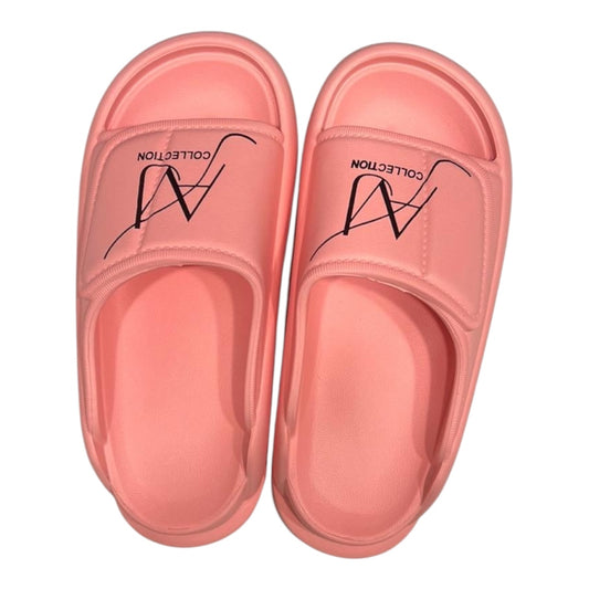 Pink sandals comfortable anti slip beautiful woman slide AVJ Pillow Slides – Soft Cloud Cushion Slippers, Non-Slip (Mint)