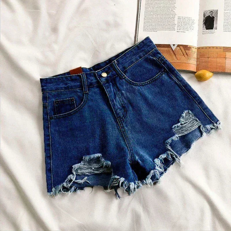 AVJ market Denim Holes Shorts For Women  Fashion High WaistWide Leg Short summer 2026