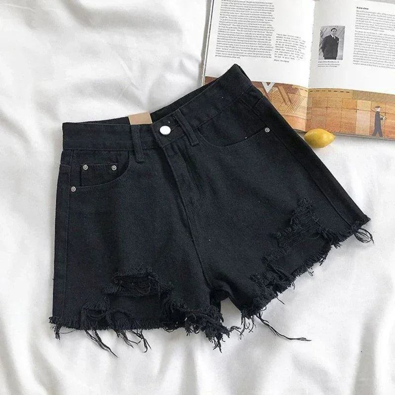 AVJ market Denim Holes Shorts For Women  Fashion High WaistWide Leg Short summer 2026