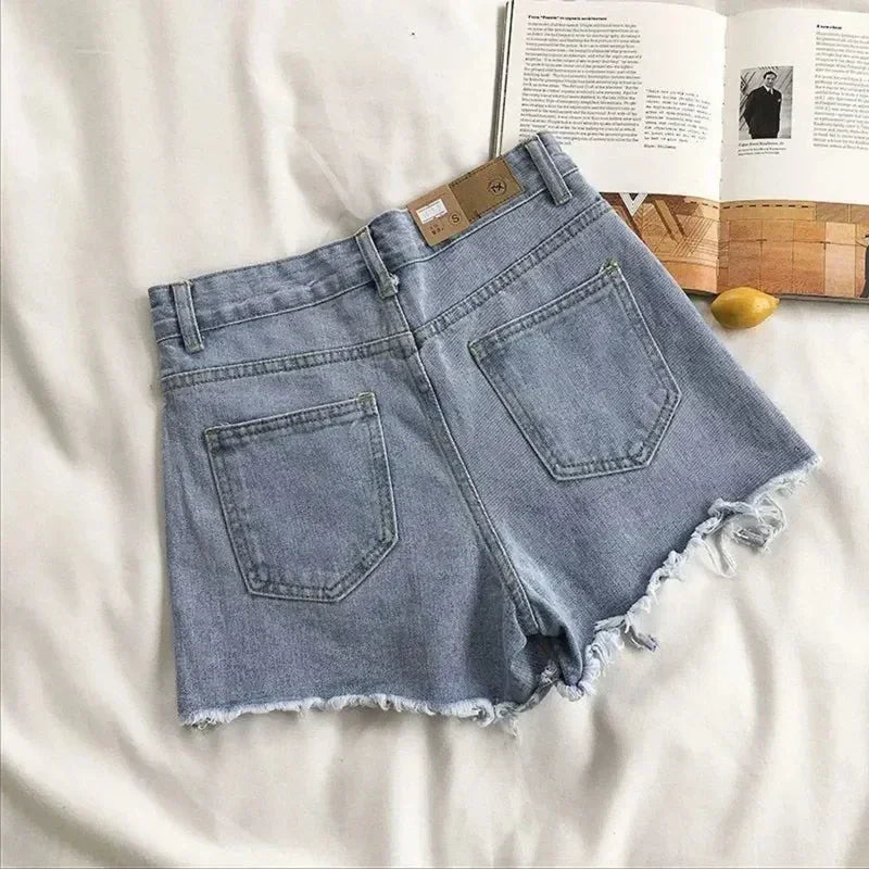 AVJ market Denim Holes Shorts For Women  Fashion High WaistWide Leg Short summer 2026