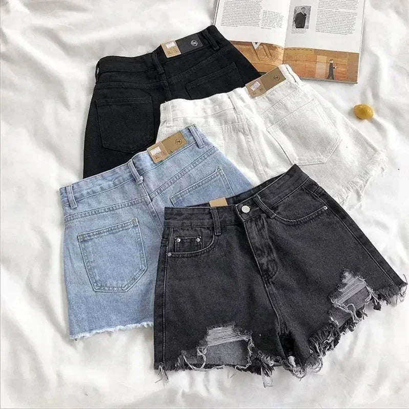 AVJ market Denim Holes Shorts For Women  Fashion High WaistWide Leg Short summer 2026