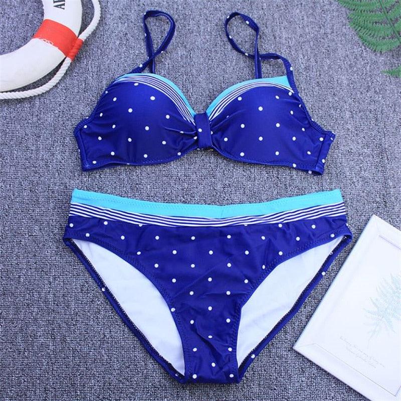 AVJ Market Collection 2 Pieces Women Swimsuit Women's High Waist Bikini Set Fashion puff Sleeve Swimwear Set Bathing Suits Solid Color Short Puff Sleeve Summer High Waist Cut Backless Bathing Suit Beachwear