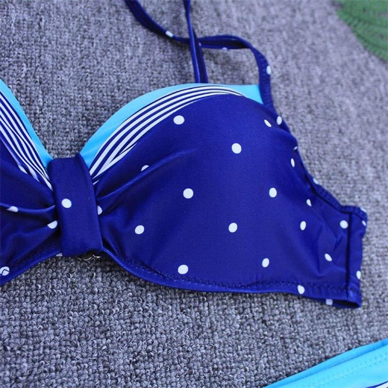 AVJ Market Collection 2 Pieces Women Swimsuit Women's High Waist Bikini Set Fashion puff Sleeve Swimwear Set Bathing Suits Solid Color Short Puff Sleeve Summer High Waist Cut Backless Bathing Suit Beachwear