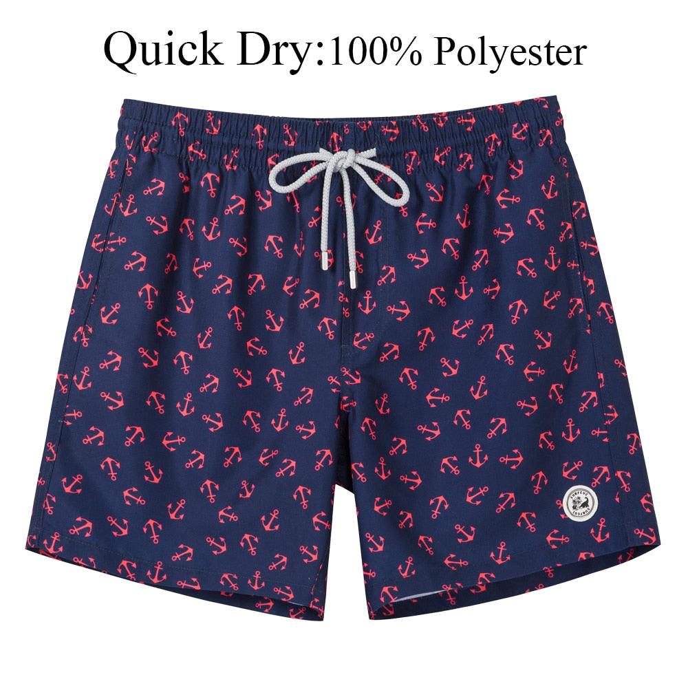 AVJ Market Collection Men Beach Shorts Boardshorts with Mesh Lining Men's Swimwear Beachwear Quick Dry Swim Shorts Swimming Trunks for Men Men's Beach Trunks Men's Beach Shorts Surfing Boardshorts with Mesh Lining Swimwear Outdoor Surfing Pants