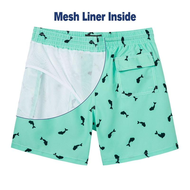 AVJ Market Collection Men Beach Shorts Boardshorts with Mesh Lining Men's Swimwear Beachwear Quick Dry Swim Shorts Swimming Trunks for Men Men's Beach Trunks Men's Beach Shorts Surfing Boardshorts with Mesh Lining Swimwear Outdoor Surfing Pants