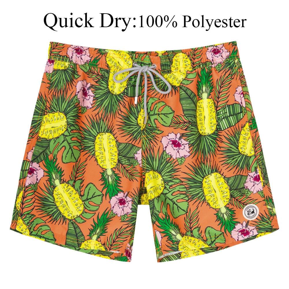 AVJ Market Collection Men Beach Shorts Boardshorts with Mesh Lining Men's Swimwear Beachwear Quick Dry Swim Shorts Swimming Trunks for Men Men's Beach Trunks Men's Beach Shorts Surfing Boardshorts with Mesh Lining Swimwear Outdoor Surfing Pants