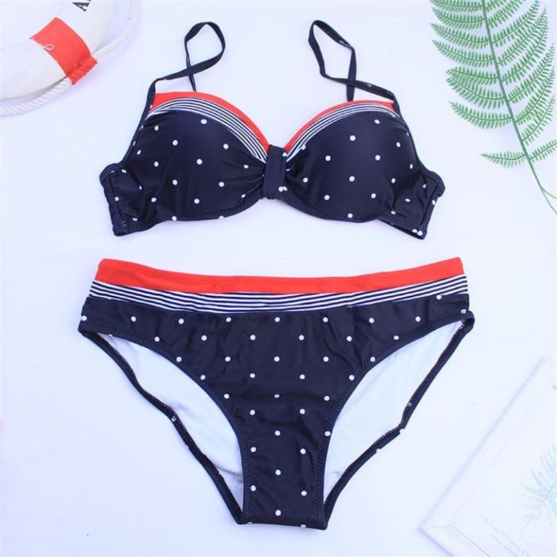 AVJ Market Collection 2 Pieces Women Swimsuit Women's High Waist Bikini Set Fashion puff Sleeve Swimwear Set Bathing Suits Solid Color Short Puff Sleeve Summer High Waist Cut Backless Bathing Suit Beachwear