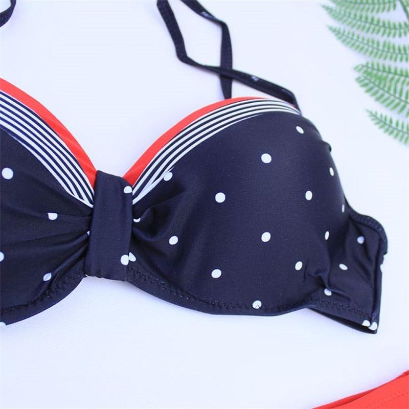 AVJ Market Collection 2 Pieces Women Swimsuit Women's High Waist Bikini Set Fashion puff Sleeve Swimwear Set Bathing Suits Solid Color Short Puff Sleeve Summer High Waist Cut Backless Bathing Suit Beachwear