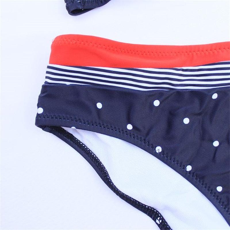 AVJ Market Collection 2 Pieces Women Swimsuit Women's High Waist Bikini Set Fashion puff Sleeve Swimwear Set Bathing Suits Solid Color Short Puff Sleeve Summer High Waist Cut Backless Bathing Suit Beachwear
