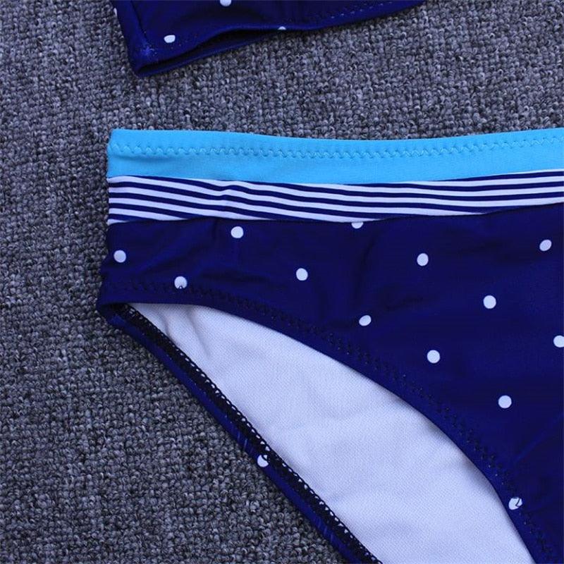 AVJ Market Collection 2 Pieces Women Swimsuit Women's High Waist Bikini Set Fashion puff Sleeve Swimwear Set Bathing Suits Solid Color Short Puff Sleeve Summer High Waist Cut Backless Bathing Suit Beachwear
